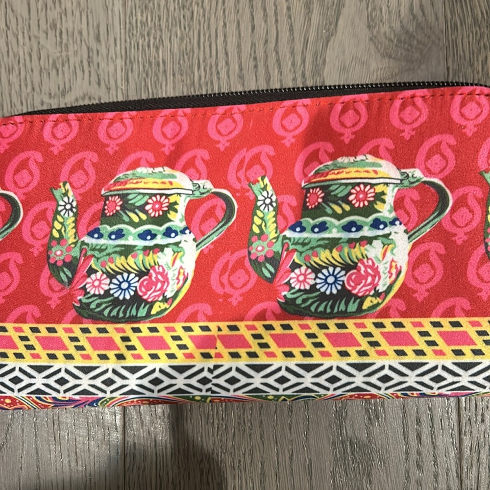 Khaadi zip around clutch wallet teapots